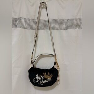 Juicy Couture Black and Gold Crossbody Bag
